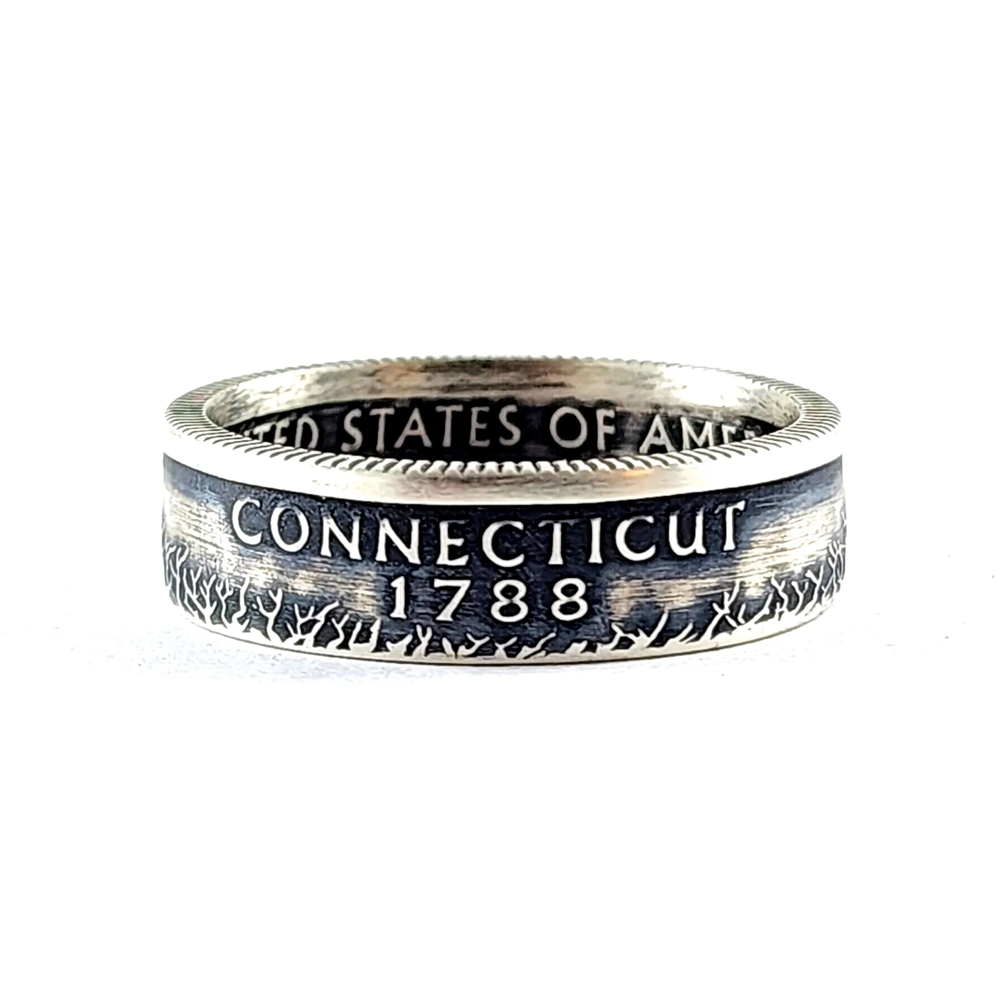 90% Silver Connecticut Quarter Ring