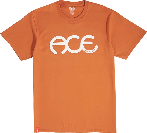 Ace Rings T-Shirt - Size: SMALL Burnt Orange