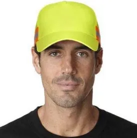 Adams TR102 Trucker Reflector High-Visibility Constructed Cap - Yellow