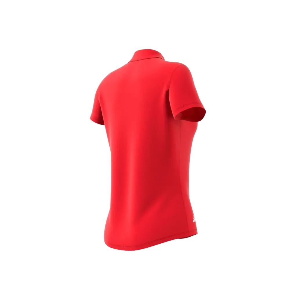 Adidas polo femme performance solid rouge