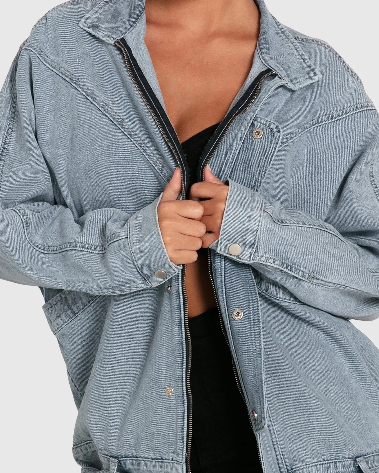 All About You Denim Jacket - Stonewash