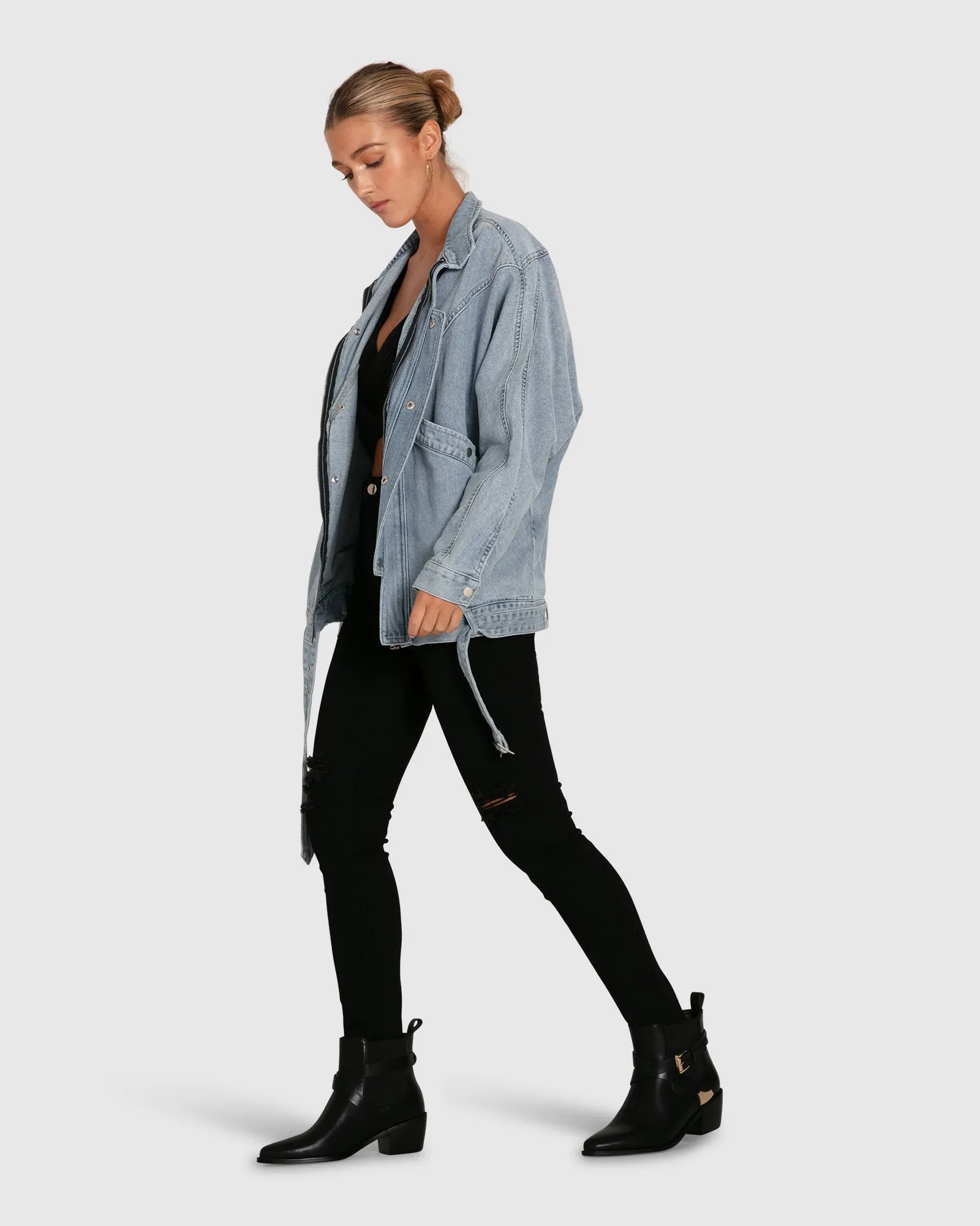 All About You Denim Jacket - Stonewash