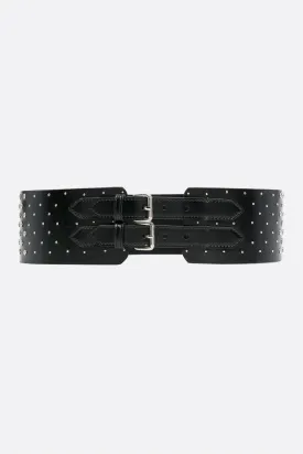 Alnitak studded leather belt