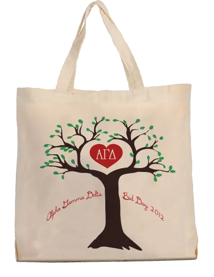 Alpha Gamma Delta Tree Tote