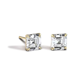 Asscher Diamond Studs