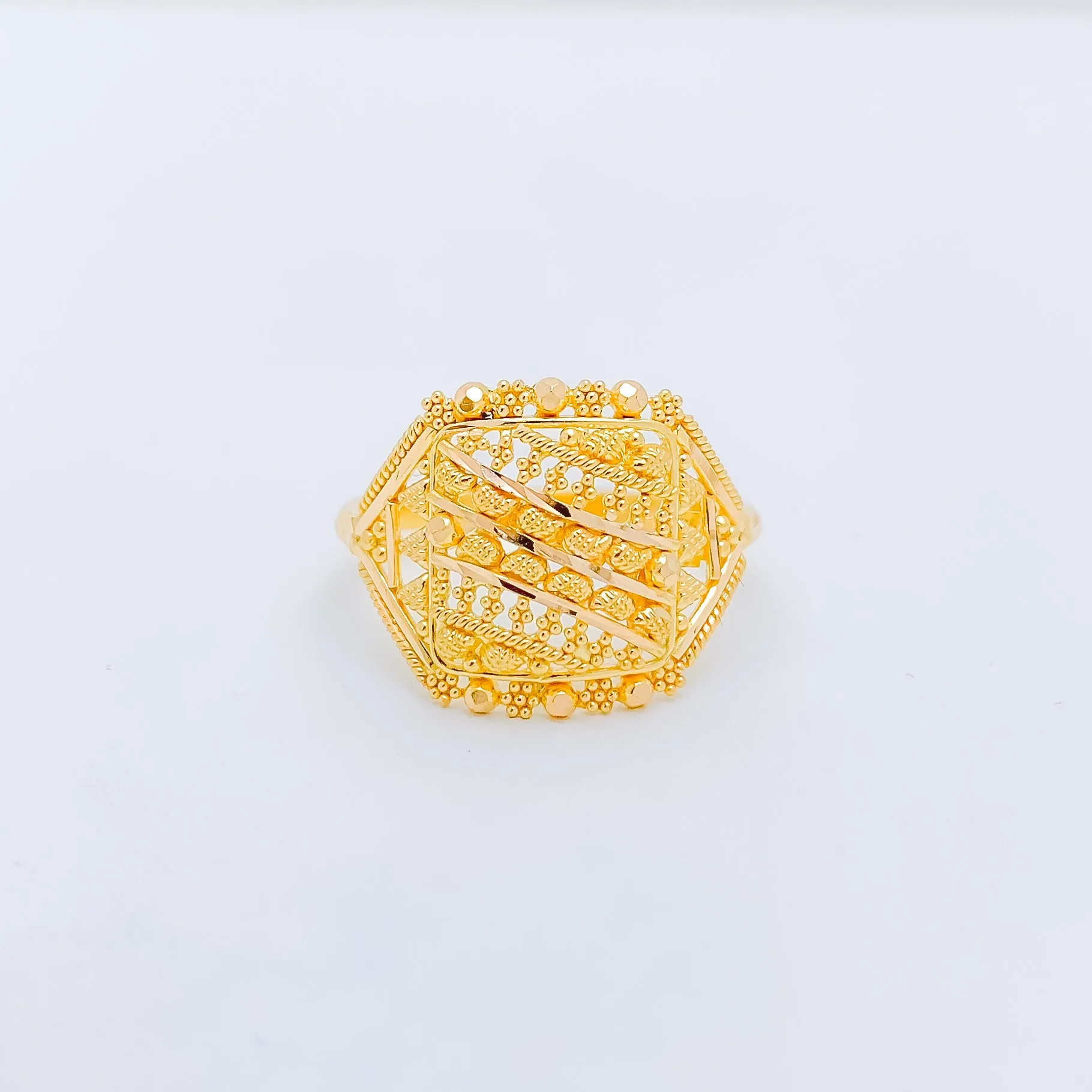 Beautiful Square Gold Ring