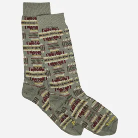 Chief Joseph Merino Wool Crew Socks - Sage