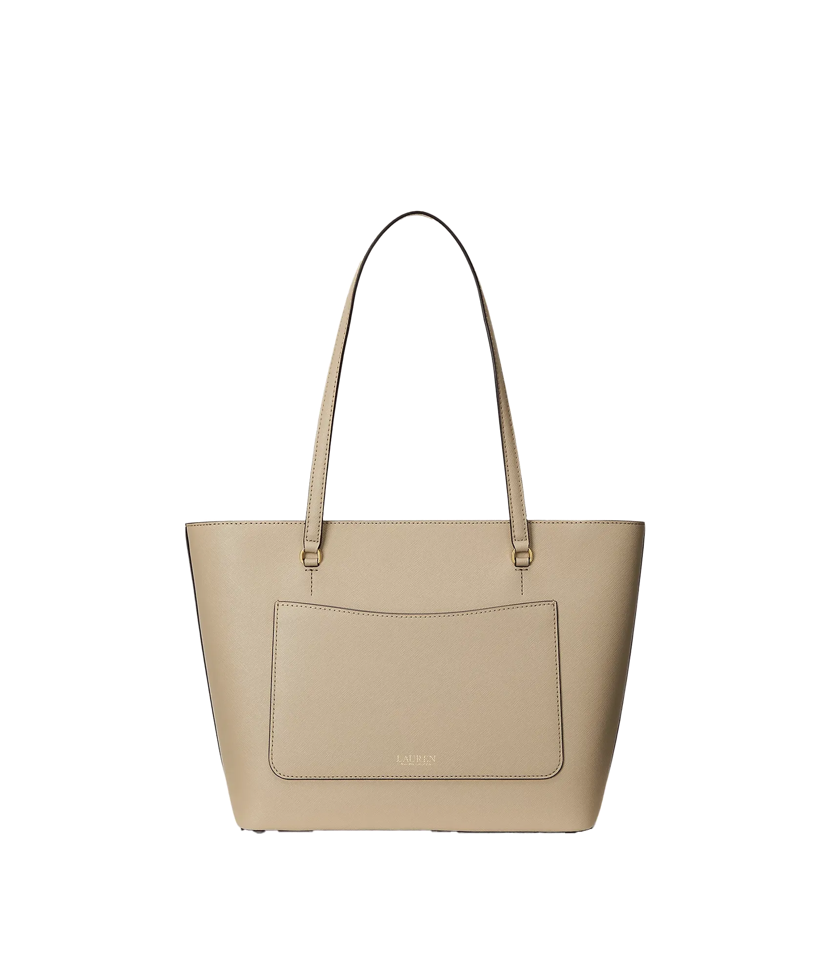 Crosshatch Leather Medium Karly Tote - Beige