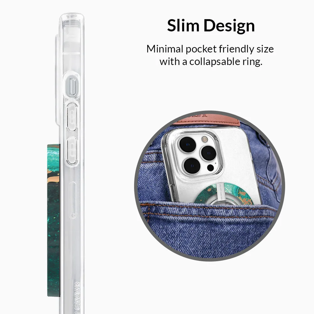 Emerald Marble MagSafe Grip Ring