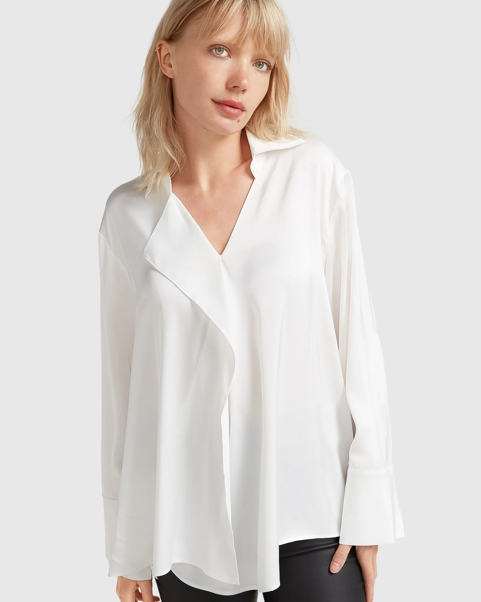 Gemini Waterfall Shirt - White