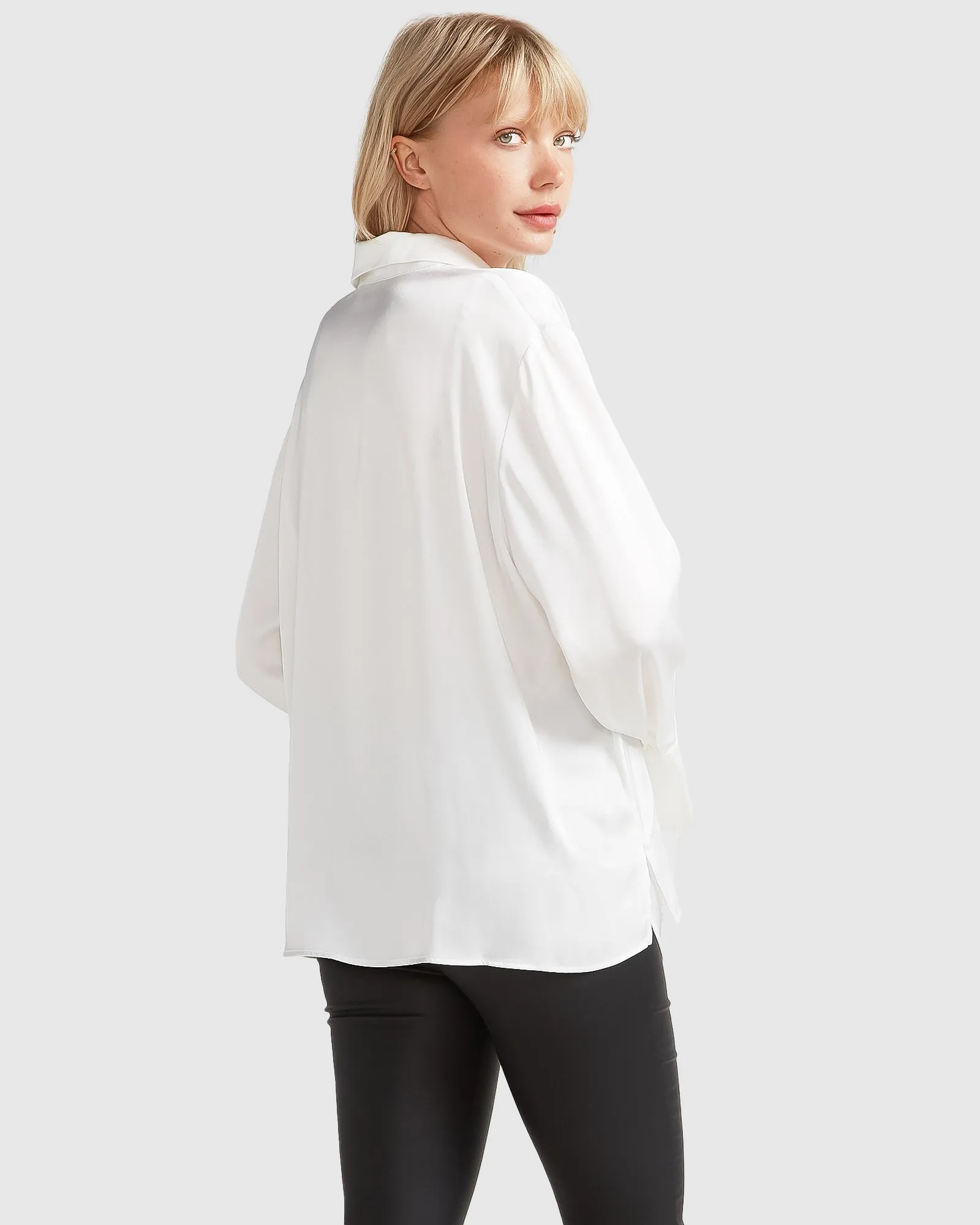 Gemini Waterfall Shirt - White