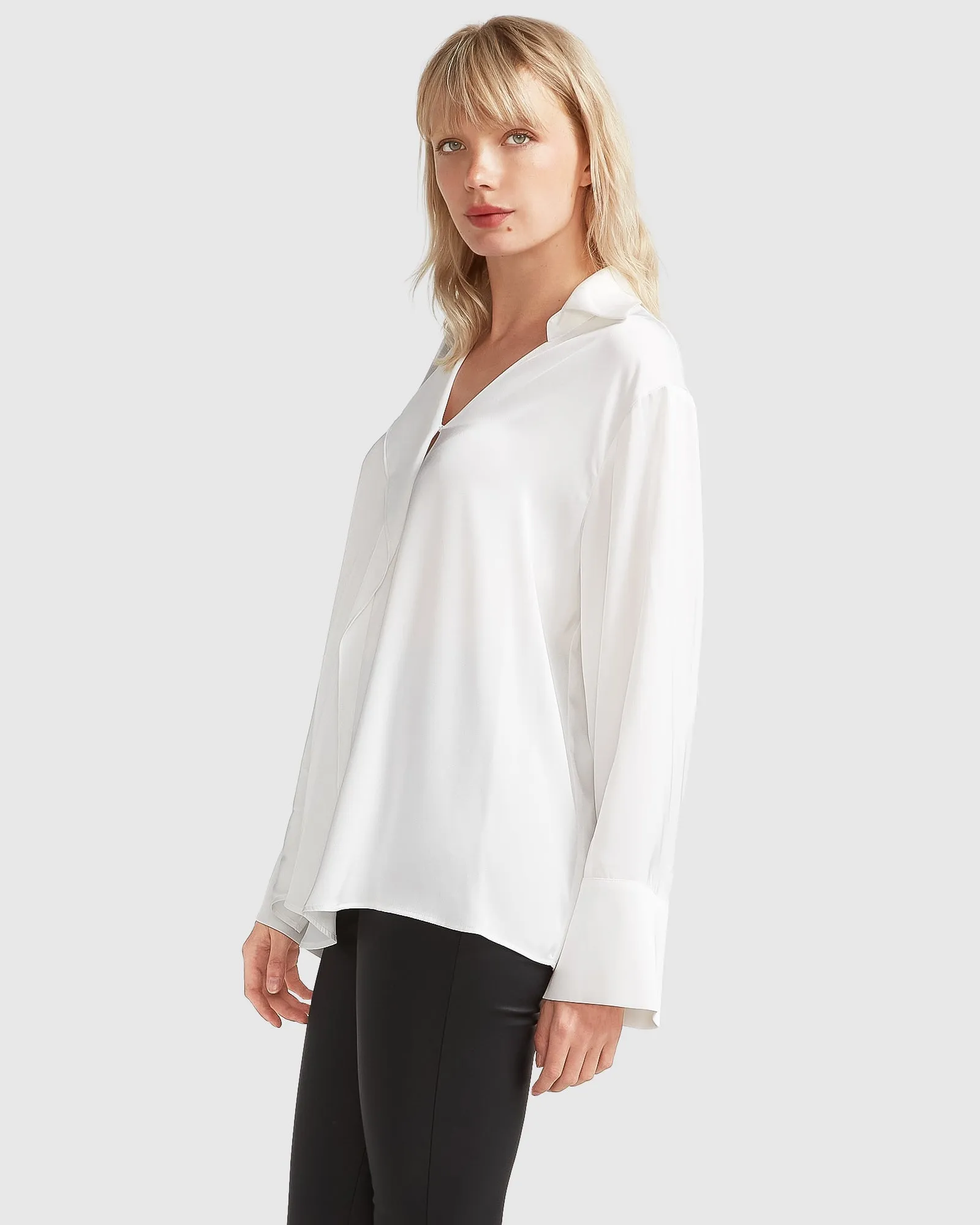 Gemini Waterfall Shirt - White