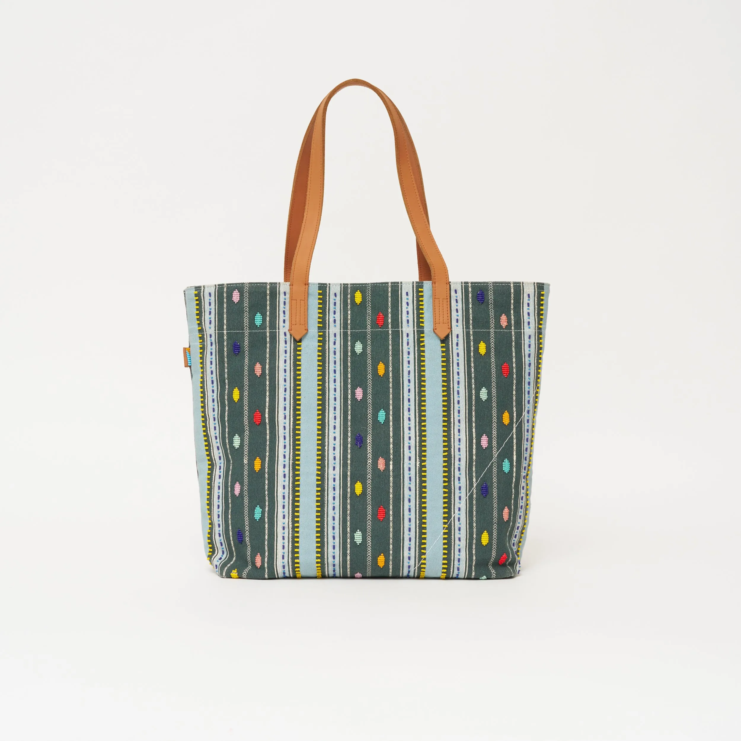 Go-To Tote - Beaded Bisa Stripe