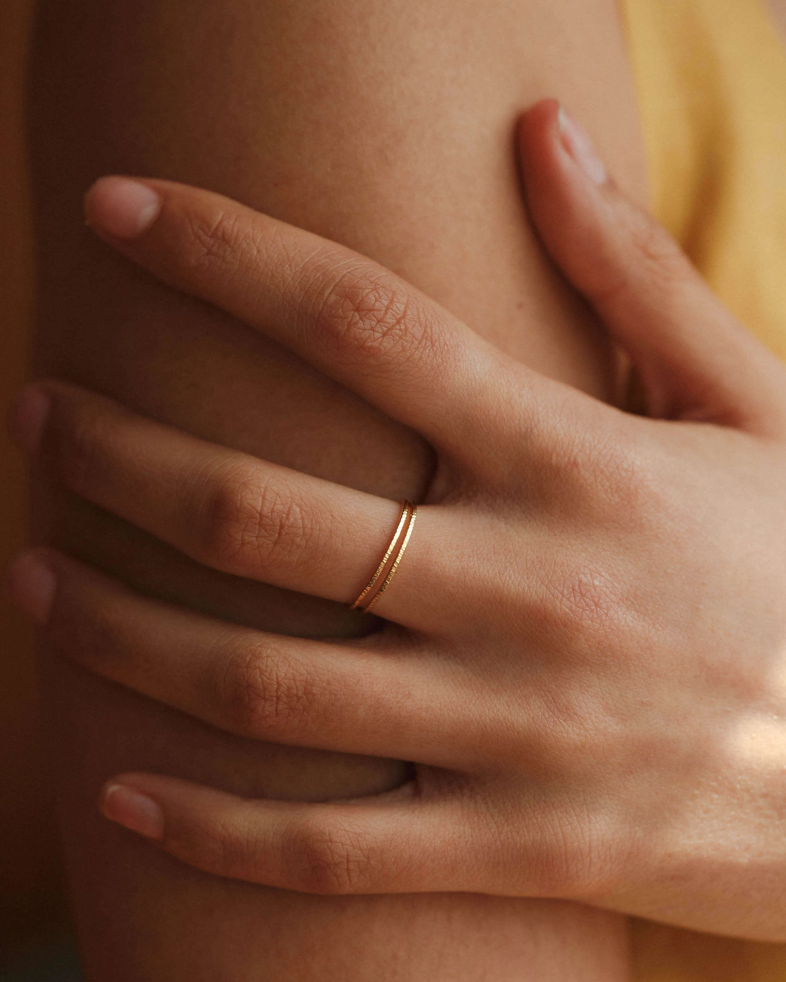 Golden Hour Stacking Rings