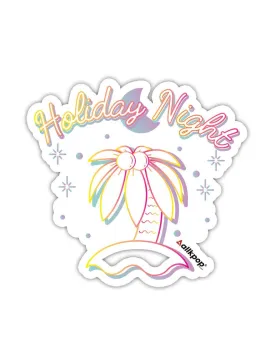 Holiday Night Sticker