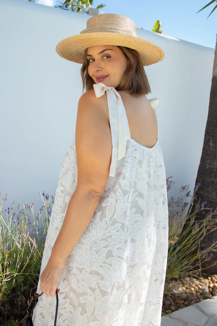 Ivory Isadora Lace Maxi Dress