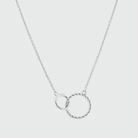 Kelso Alhambra Silver Twisted Rings Necklace