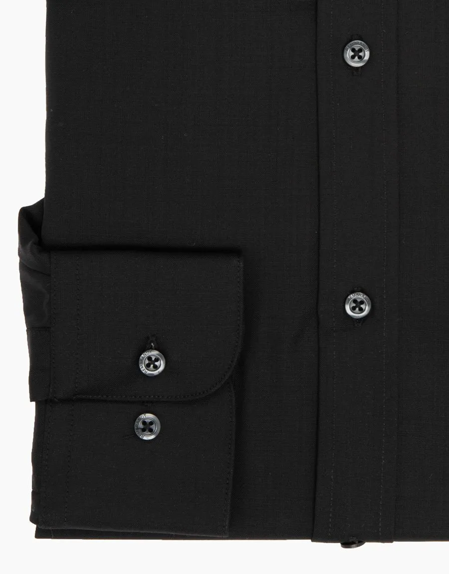 McCahon Black Merino Wool Shirt