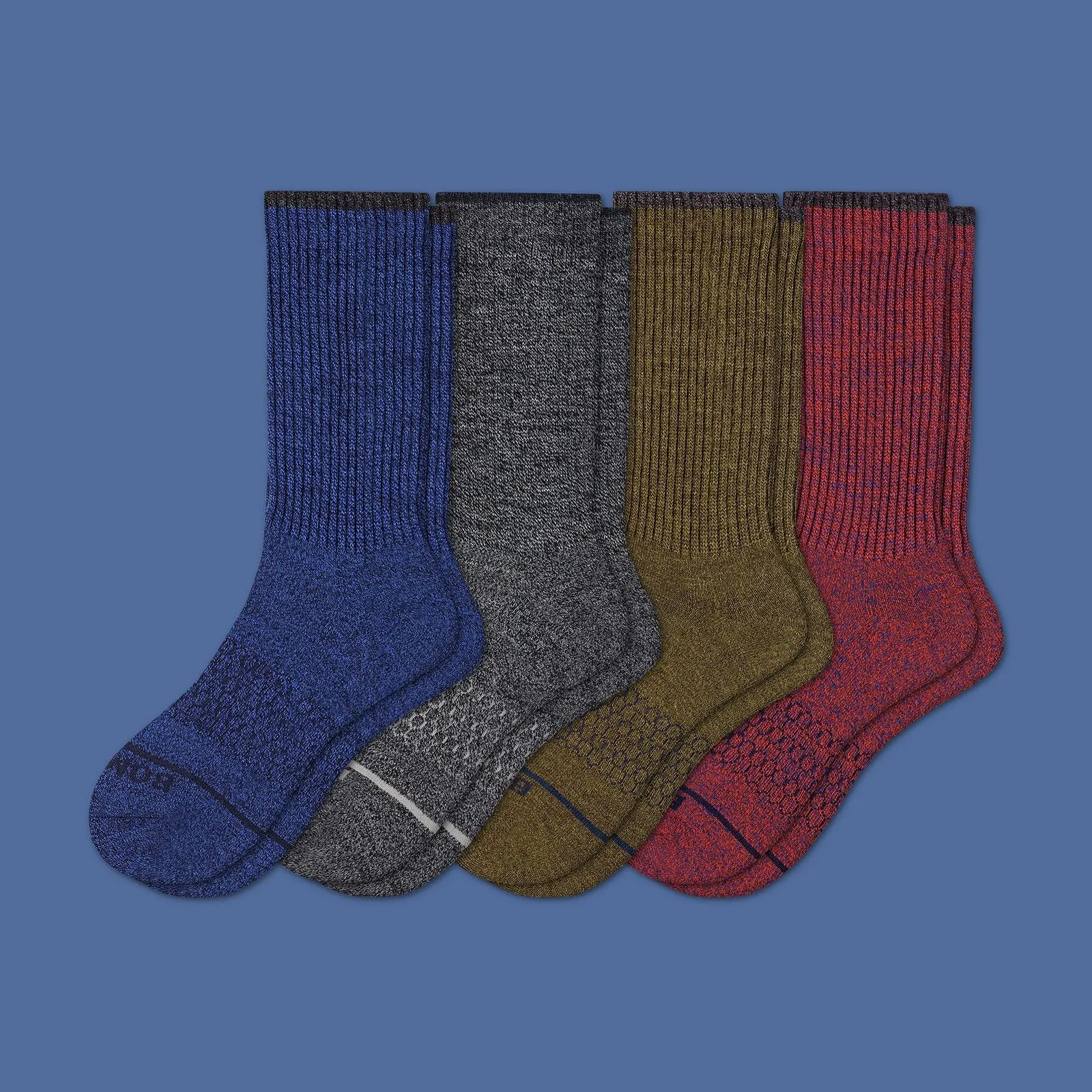 Men's Merino Wool Calf Sock 4-Pack