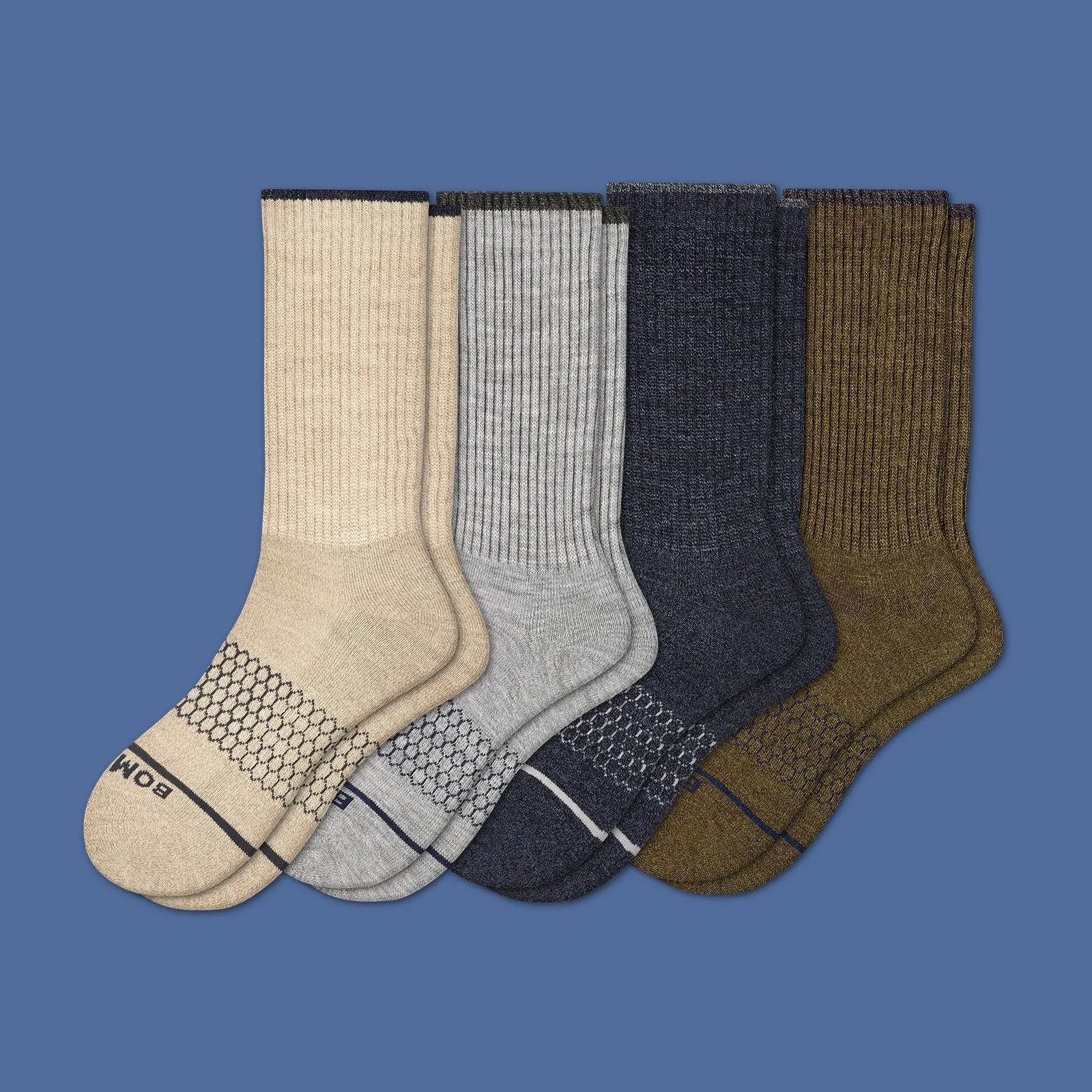 Men's Merino Wool Calf Sock 4-Pack