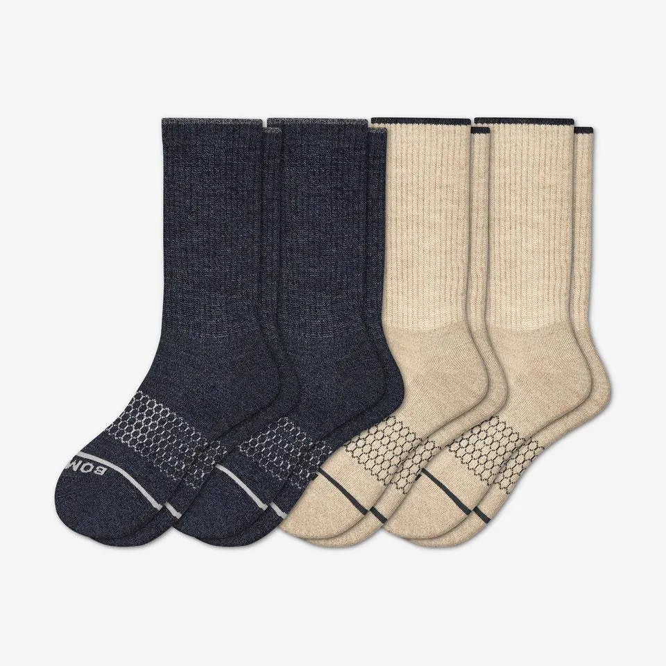 Men's Merino Wool Calf Sock 4-Pack