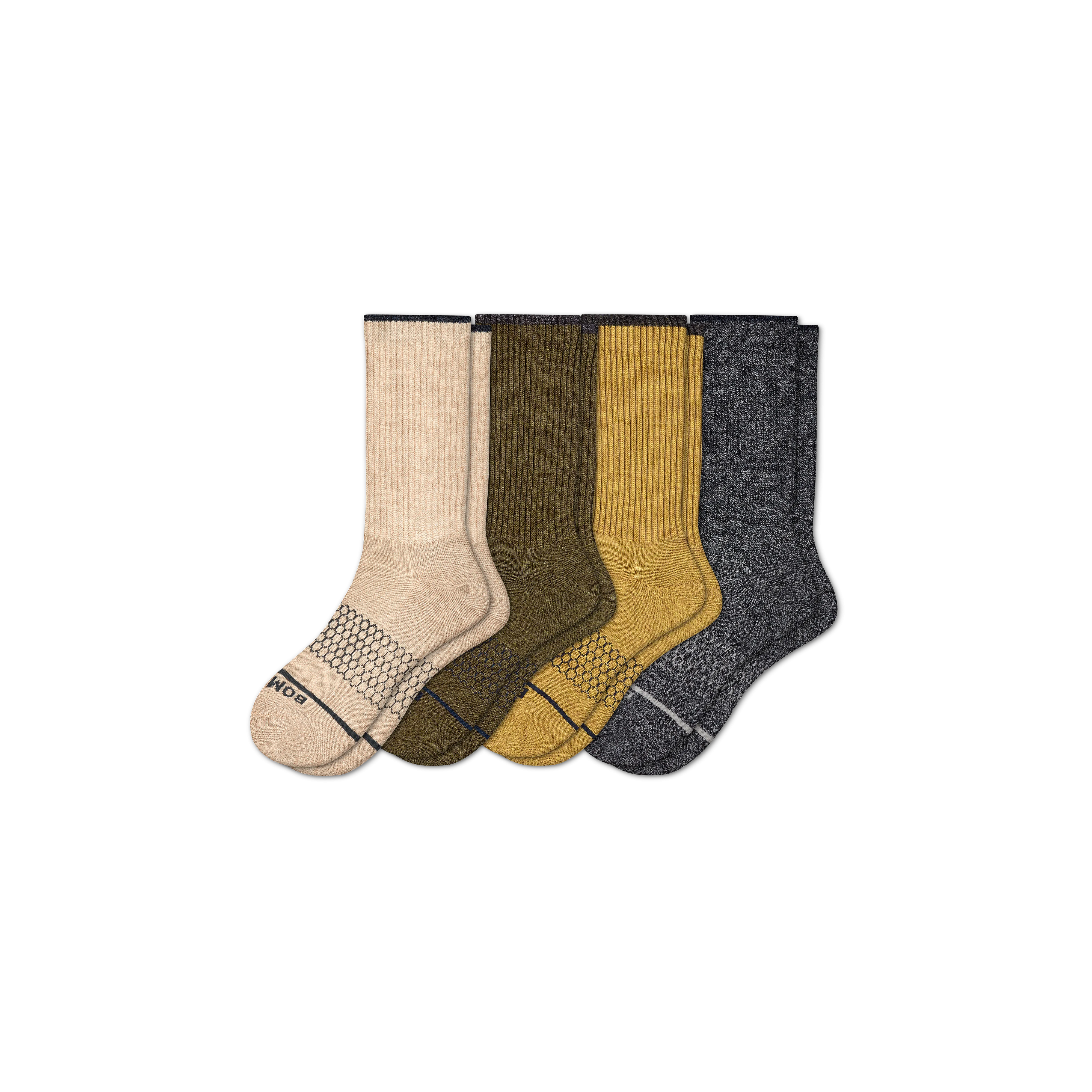 Men's Merino Wool Calf Sock 4-Pack