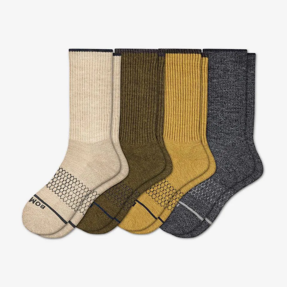 Men's Merino Wool Calf Sock 4-Pack