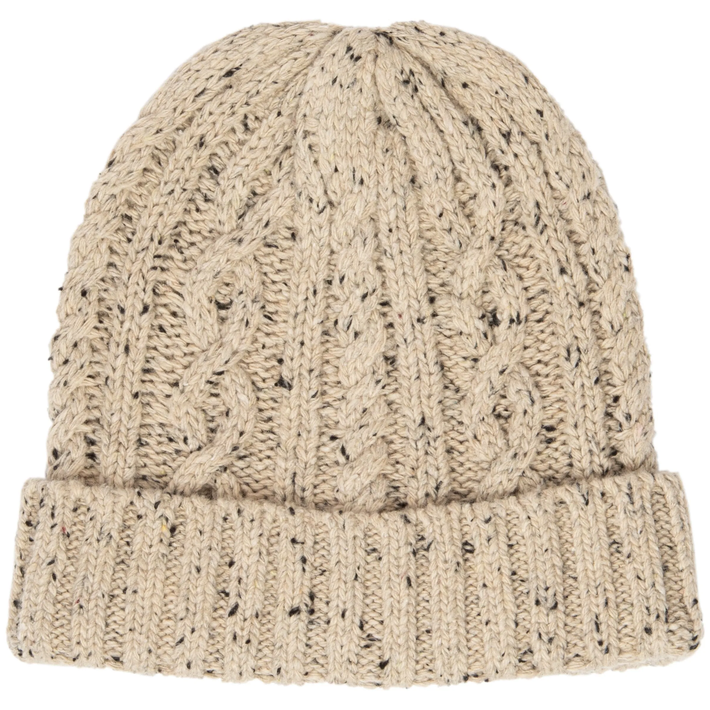 Men's Wool Blend Cable Knit Cuffed Beanie