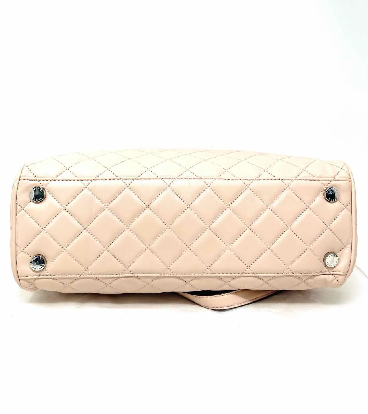 Michael Michael Kors Lt. Pink Quilted Leather Designer Tote