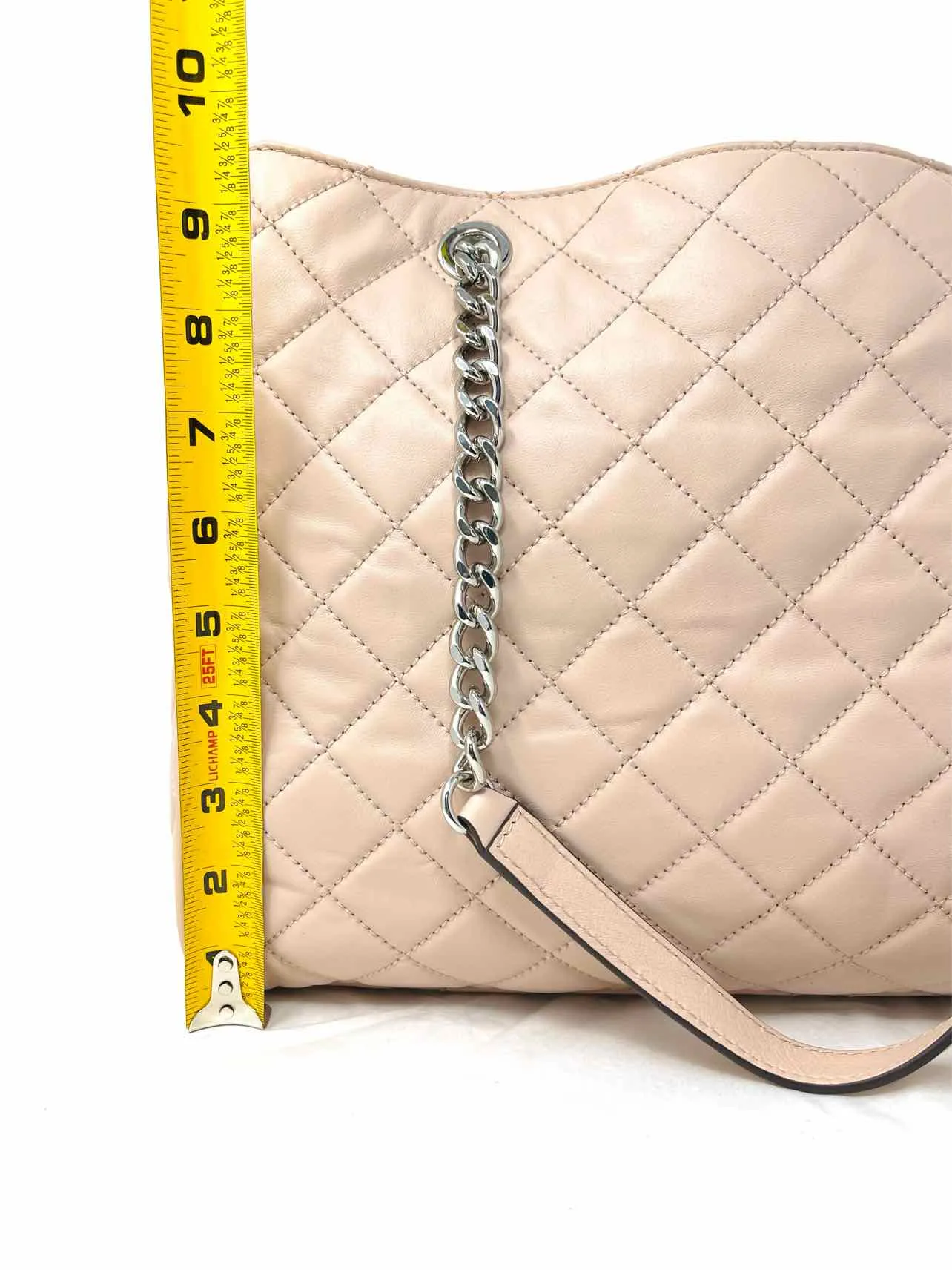 Michael Michael Kors Lt. Pink Quilted Leather Designer Tote