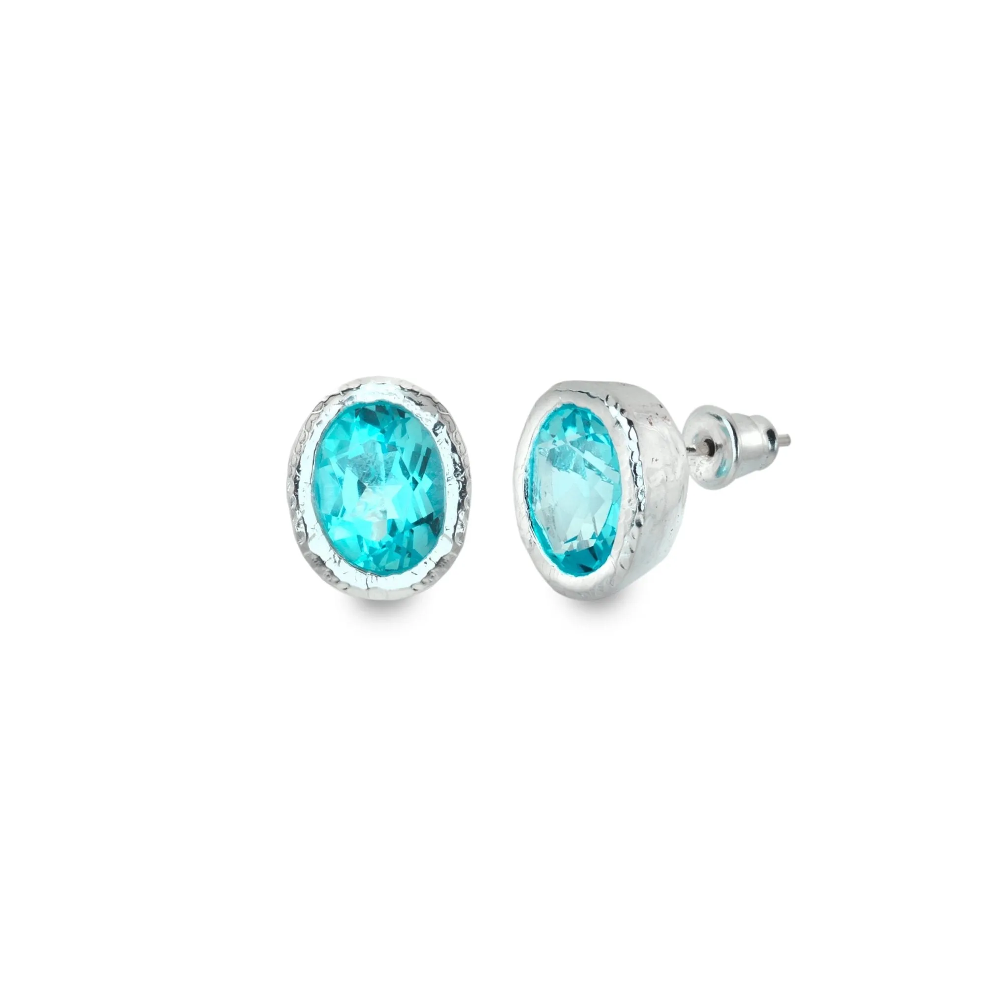 Ocean soul topaz studs