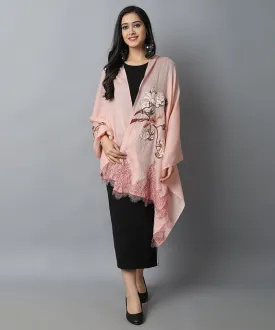 Peach Bird Pashmina-Cashmere Stole