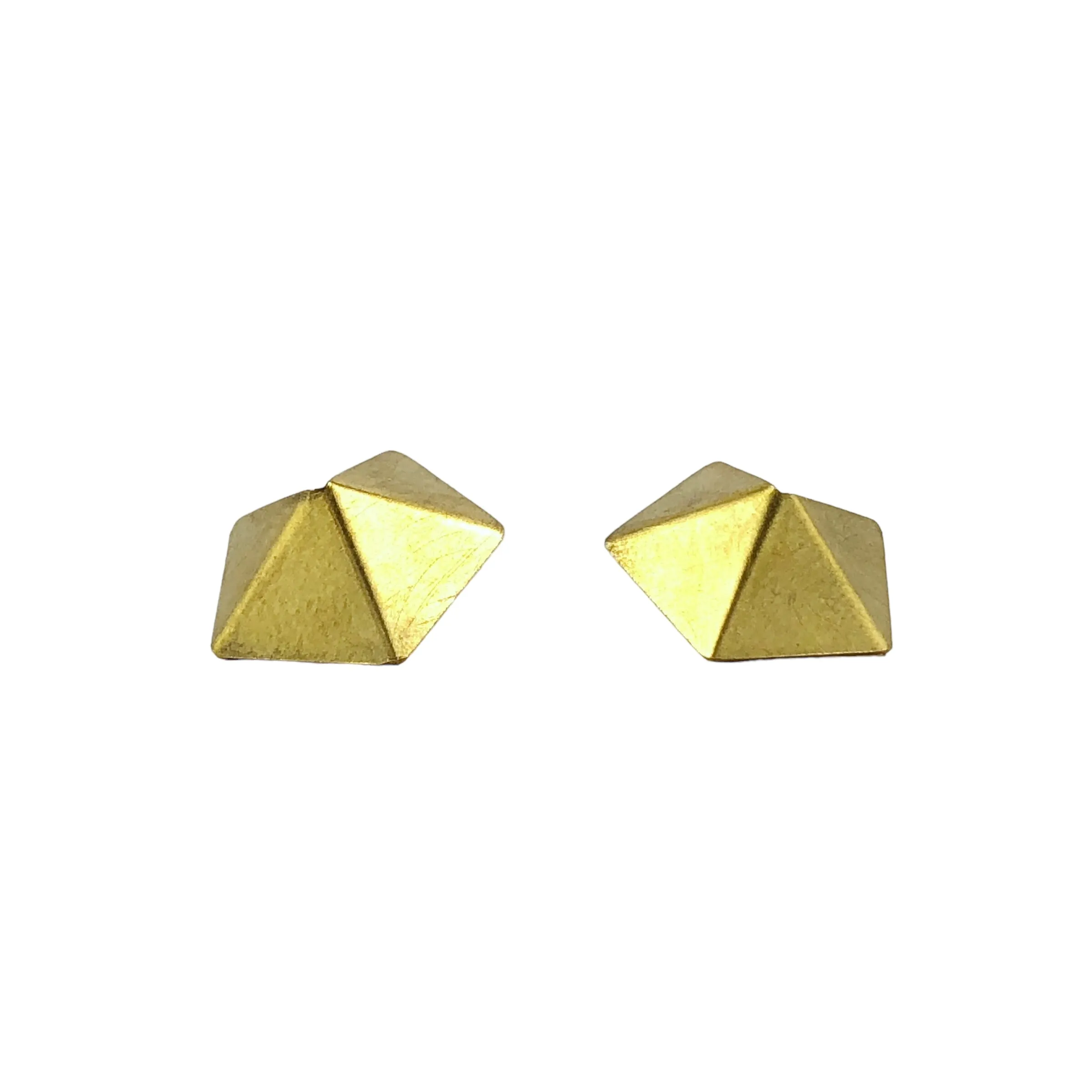 Pentagon Gold Plated Studs - Ananda Ungphakorn