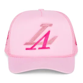 Pink Home Run Derry Trucker Hat