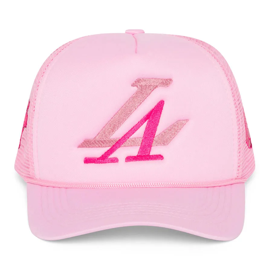 Pink Home Run Derry Trucker Hat