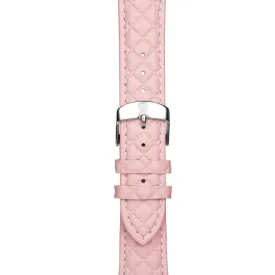 Pink/Silver Leather Band