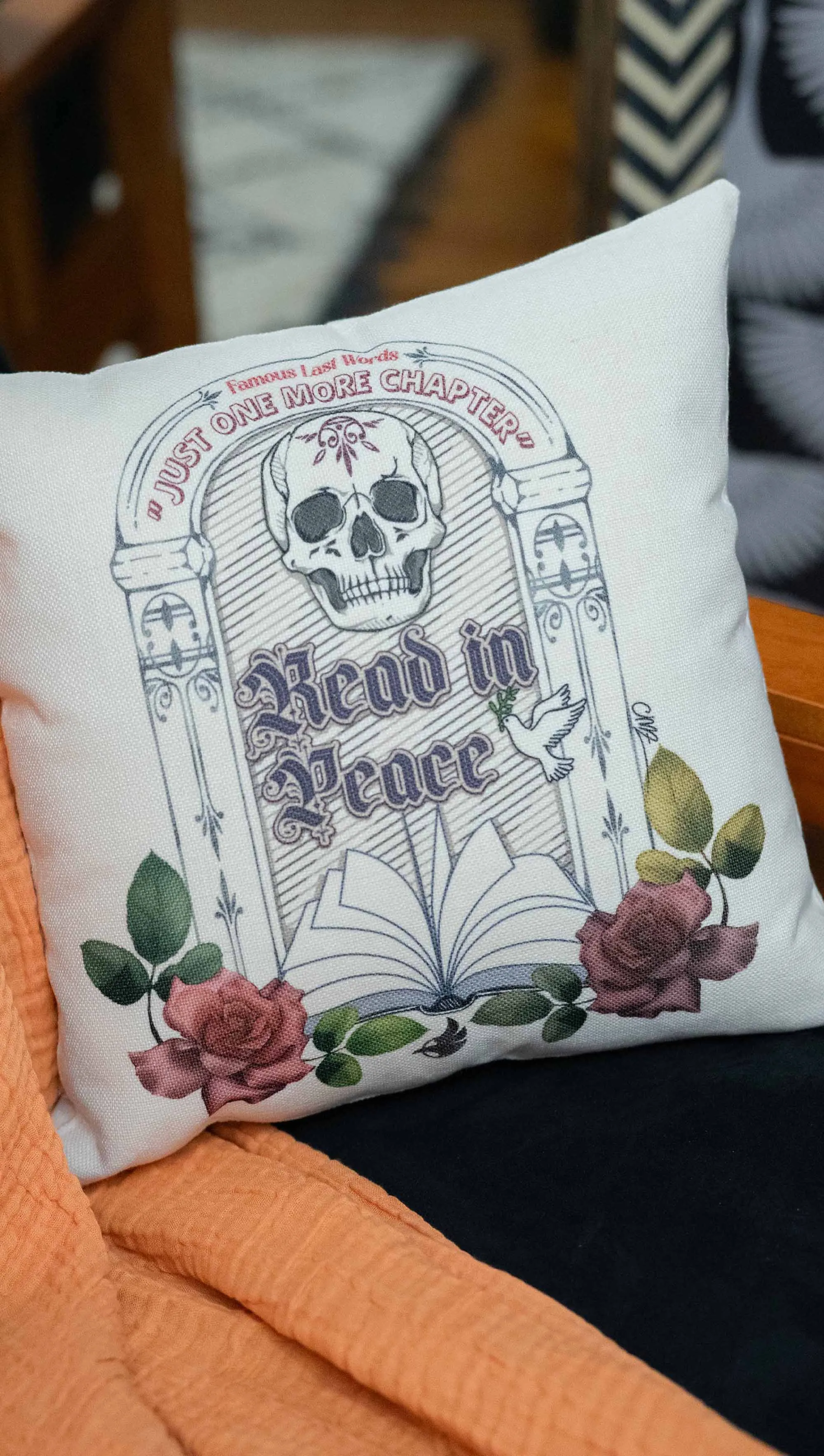 Read in Peace - Decorative Throw Pillow