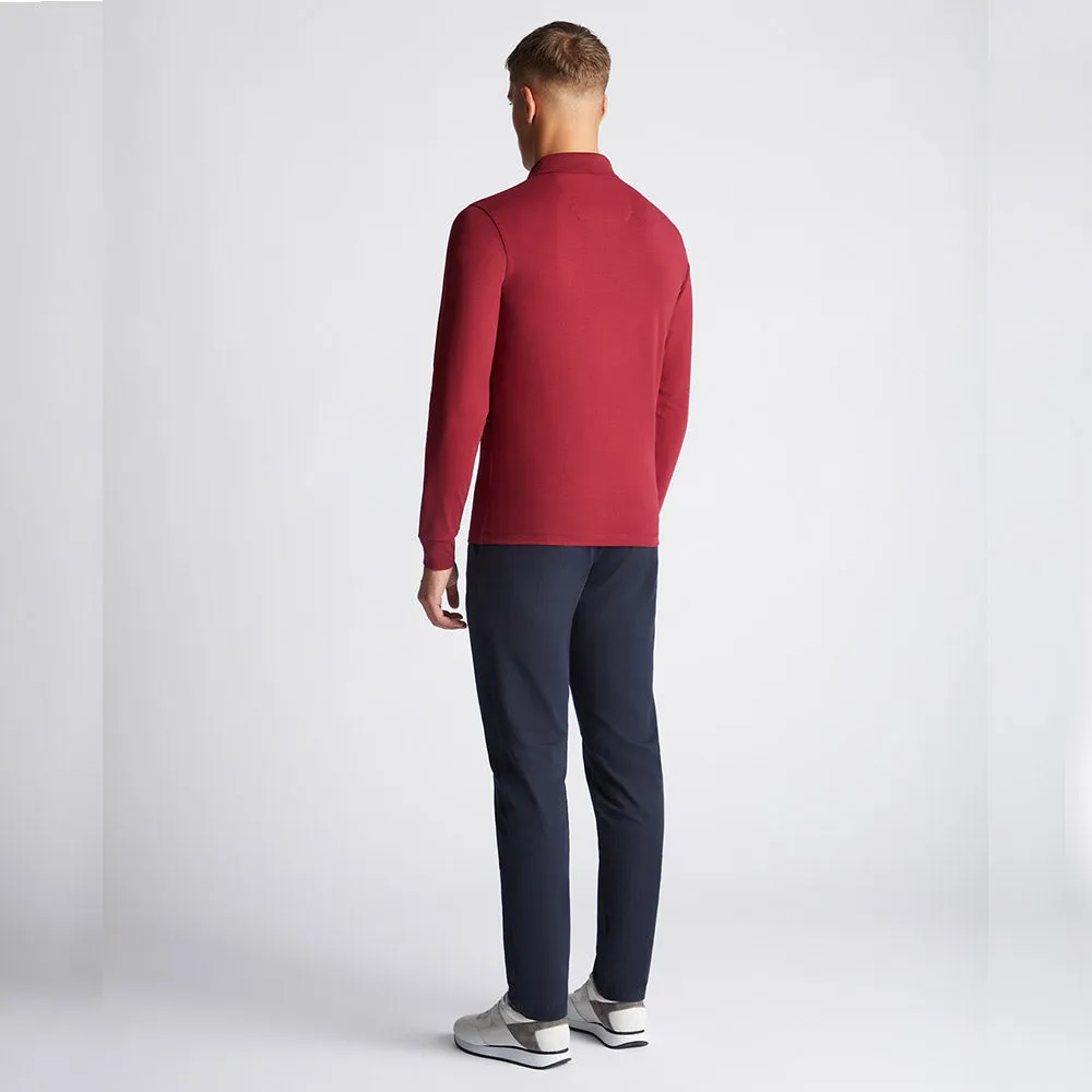 Remus Uomo Long Sleeve Polo | Dark Red