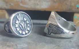 Rings - Silver - Military Crests - Mens