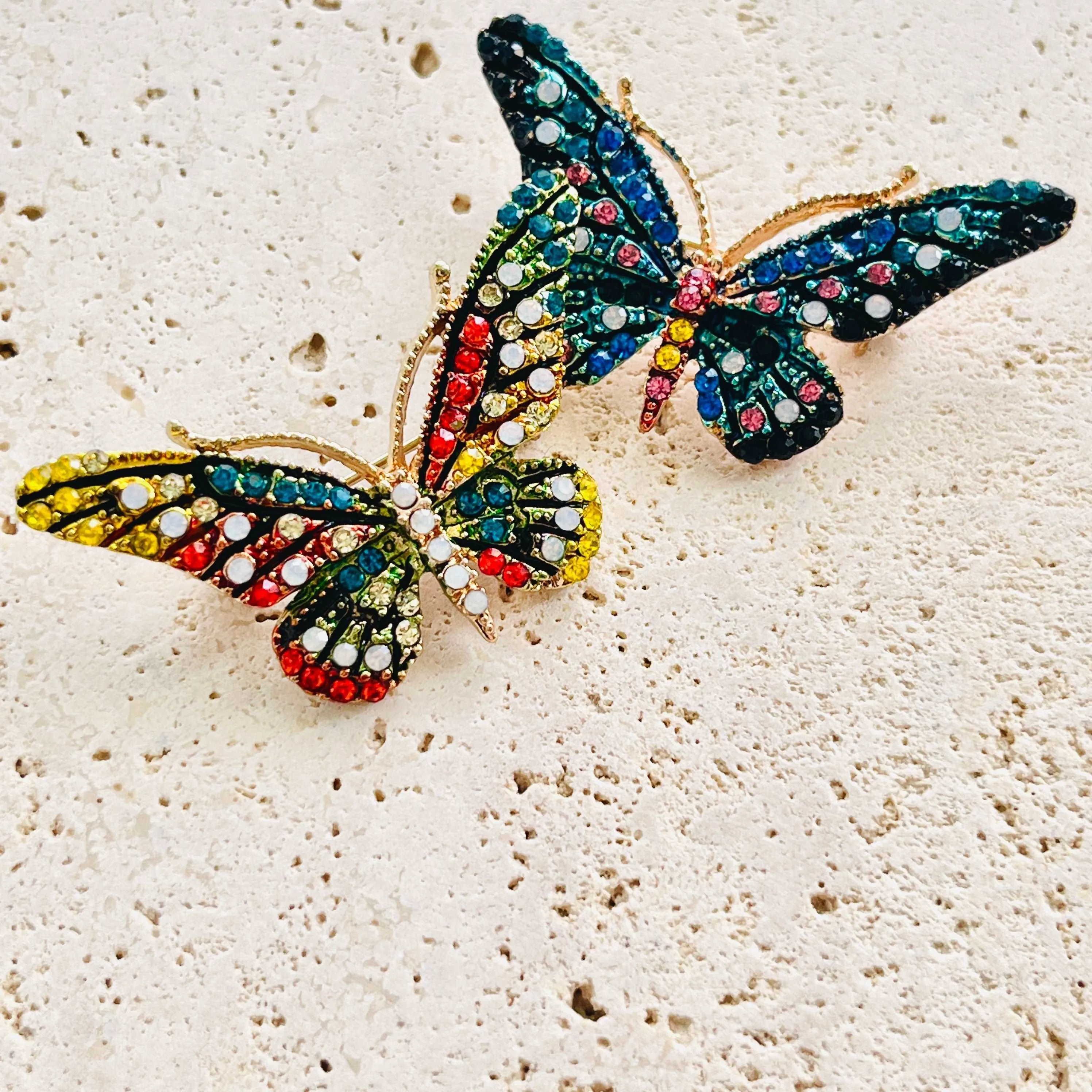 Shinning Rhinestones Butterfly Brooch