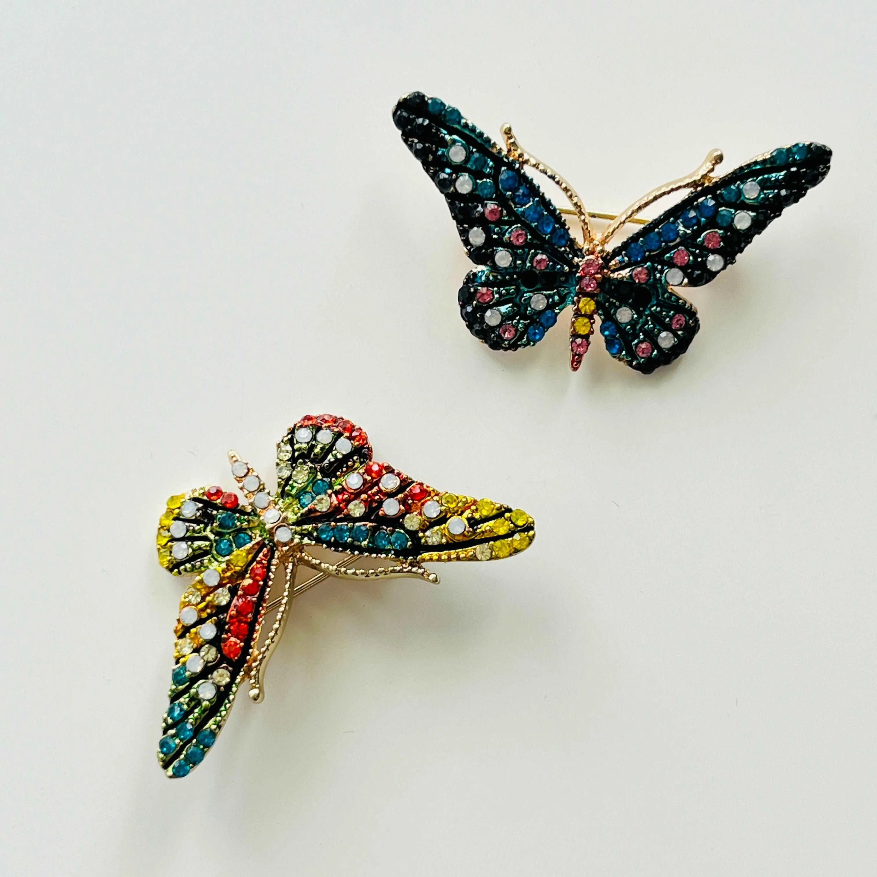 Shinning Rhinestones Butterfly Brooch