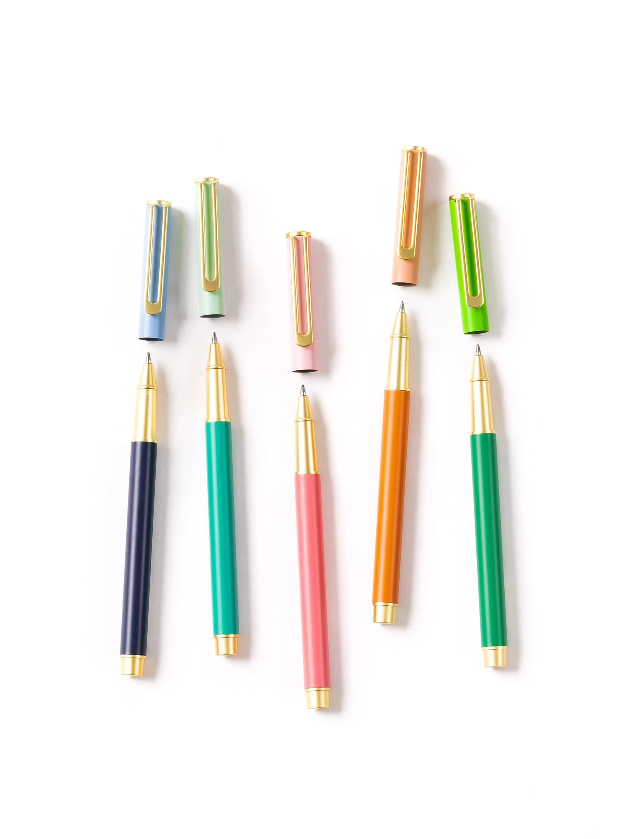 Snap Cap Pen | Colorblock Pink