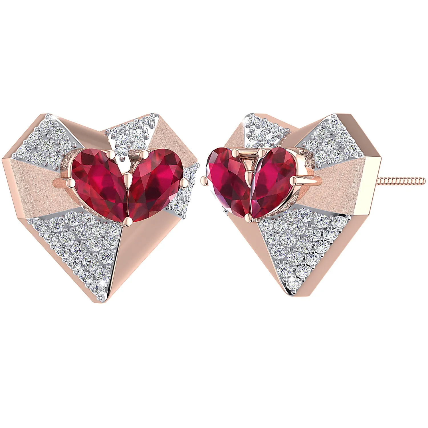 THE ETERNAL LOVE HEARTS STUDS