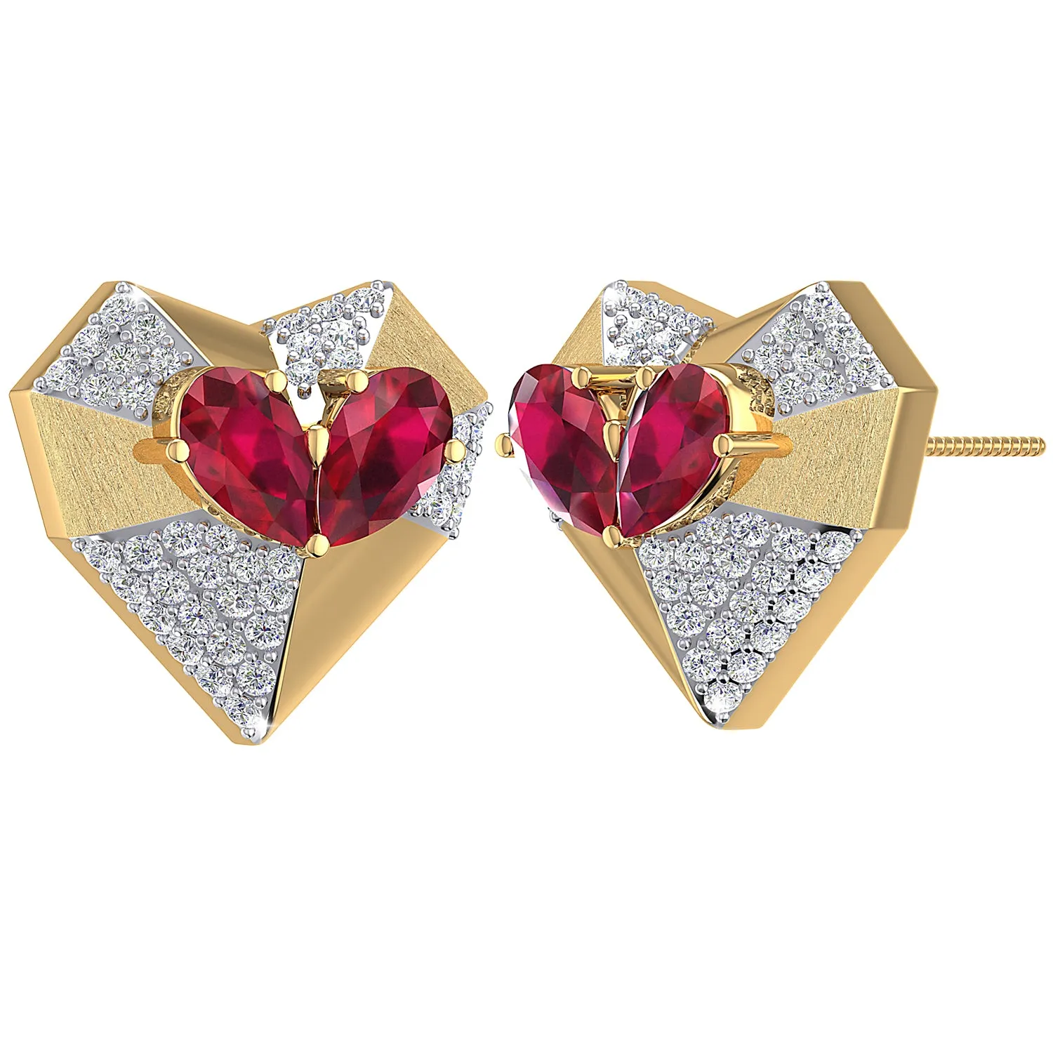 THE ETERNAL LOVE HEARTS STUDS