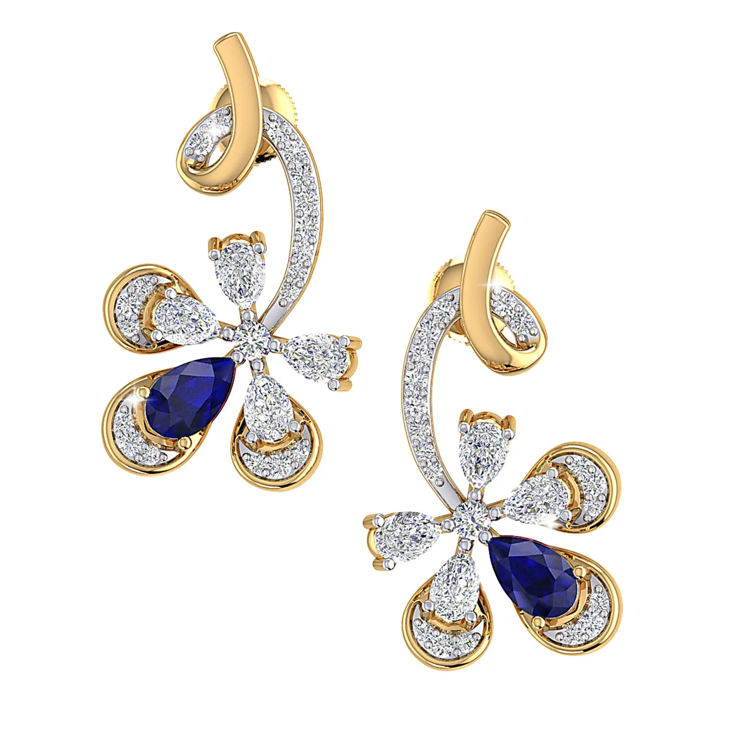 THE SAPPHIRE FLAME STUDS