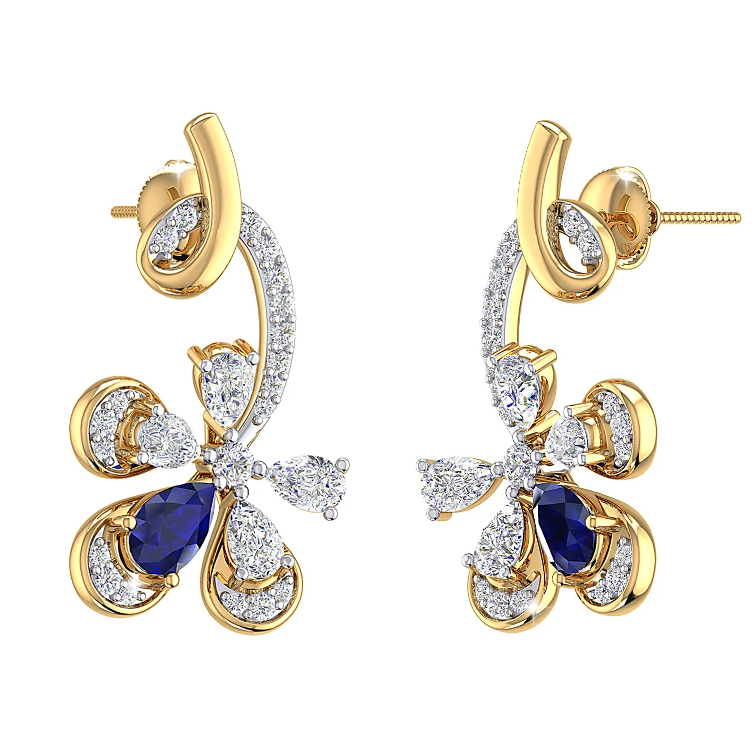 THE SAPPHIRE FLAME STUDS