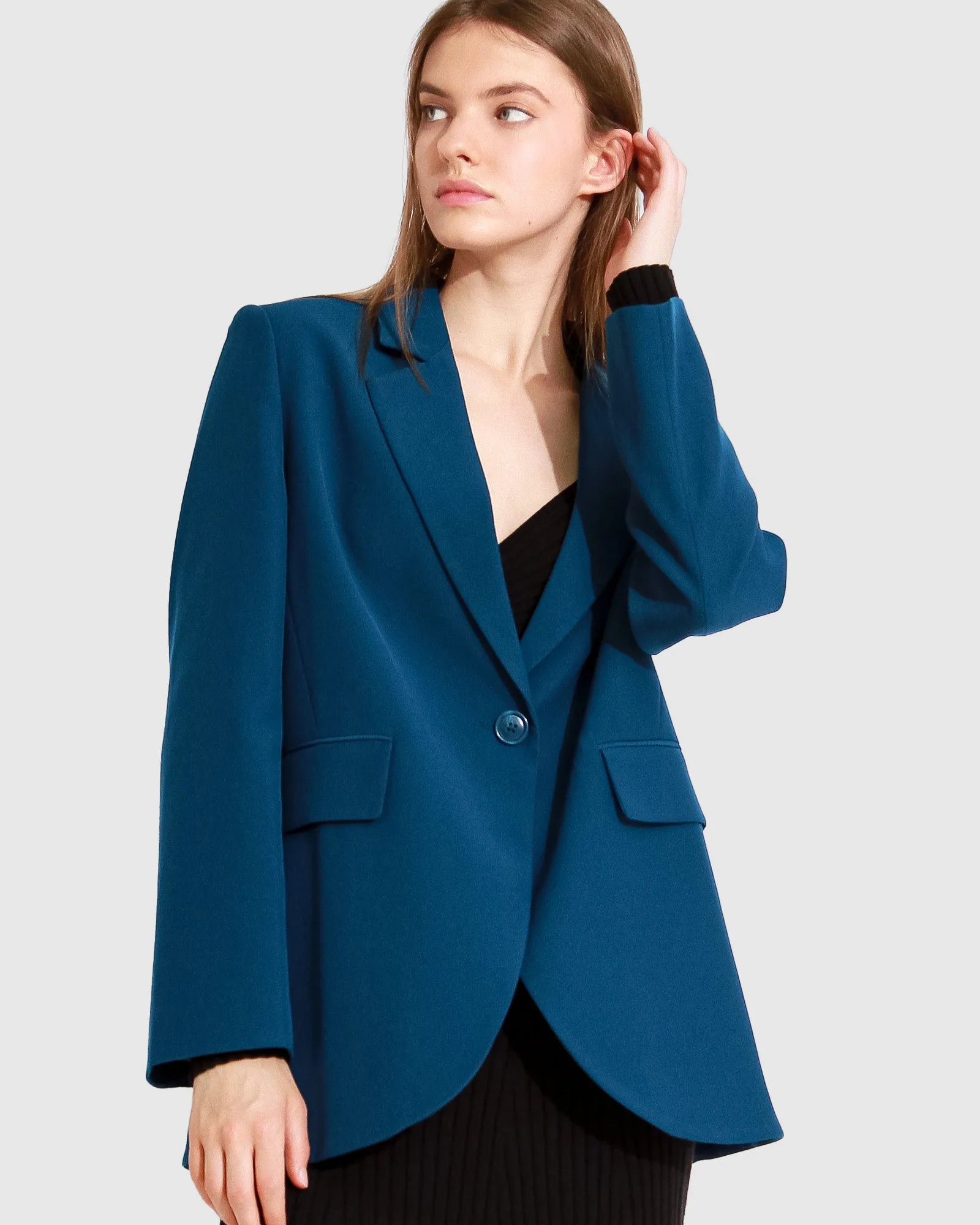 Unchained Heart Blazer - Dark Teal